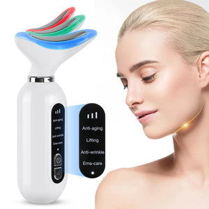 Masajeador Facial Cuello AntiEdad LED